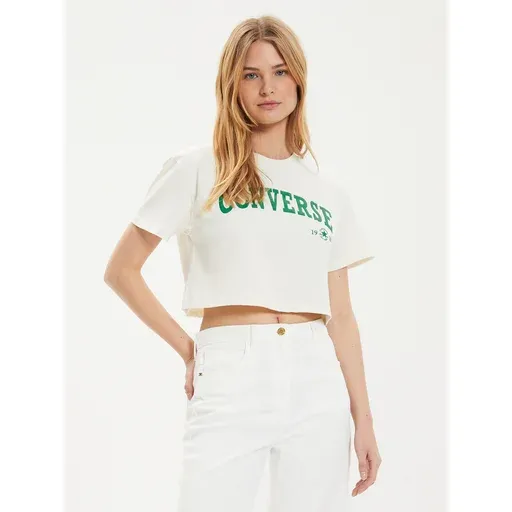 CONVERSE W Retro Chuck Cropped Tee 10027151-A03 Cream