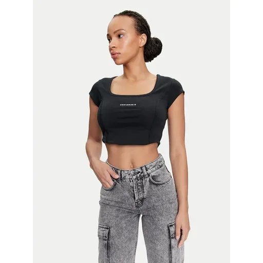 CONVERSE W Wordmark Corset Top 10026506-A01 Black