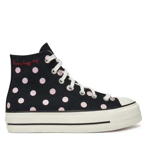 CONVERSE Chuck Taylor All Star Lift Platform Polka Dots A10688C Black